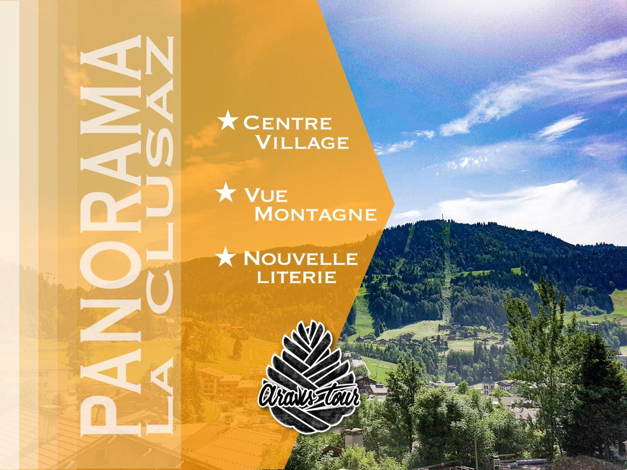 Panorama - Vue Montagne Et Village, Centre - Aravistour Apartment *